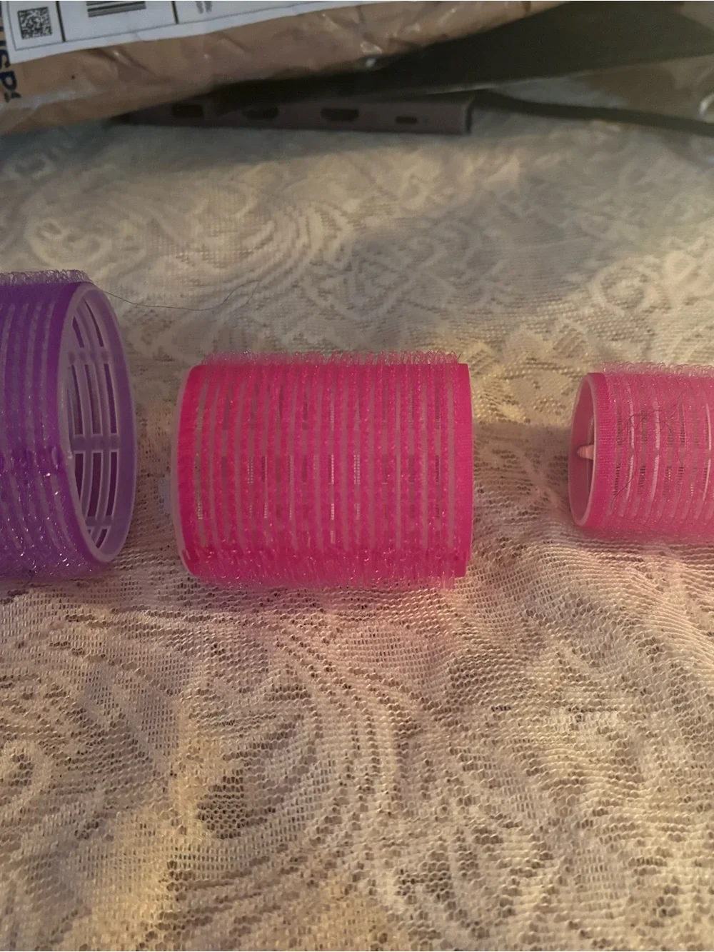 New never used Pink & Lavender Hair Rollers Set - Women Accessories